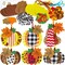 24 Sets Fall Pumpkin Ornaments Decorations Art Sets DIY 3D Fall Pumpkin Craft Kits Pumpkin, Fall Maple Leaf Foam Stickers Crafts for Kids Thanksgiving Halloween Party Home Classroom Activities